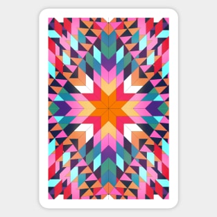 Triangles 2 abstract tribal pattern Sticker